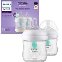 Set incalzitor biberoane, Lionelo, ThermUp 2.0, multifunctional + 2x biberoane, Philips Avent, Cu supapa AirFree, 0 luni+, 125 ml, Alb