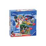 Ravensburger - Puzzle Clubul Mickey Mouse, 3 buc in cutie, 25/36/49 piese