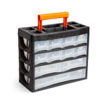 Organizator tip dulap Handy, 31.5 x 27 x 14.5 cm, 11 sertare, 24 comartimente, maner ascuns, Handy