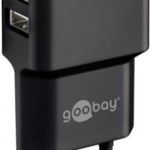 Incarcator retea Goobay, 2x USB-A 2.4 A, negru