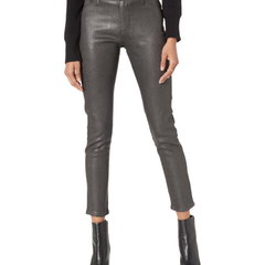 Imbracaminte Femei AG Adriano Goldschmied Farrah High-Rise Skinny Ankle in Luminous Gunmetal Luminous Gunmetal, AG Adriano Goldschmied