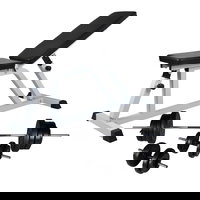 Banca de antrenament cu set de haltere si gantere vidaXL, 60,5 kg 275346