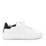 Sneakers damă din piele naturală, Leofex - 310 alb+negru box, Leofex