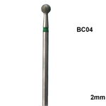 Bit Freza Unghii Cuticula Tip Bila 2mm Verde - BC04, OEM