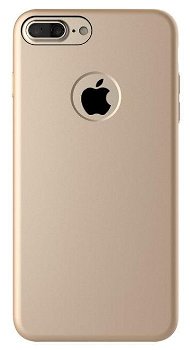 Carcasa iPhone 7 Plus Mcdodo Magnetic Gold (textura fina, placuta metalica integrata), Mcdodo