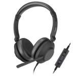 HEADSET AXTEL ONE STEREO HD AXH-ONE , Corded, Headset Conectivity USB-A, USB-C / with STEREO HD . Speakert Size has 40 mm / Pas, AXTEL