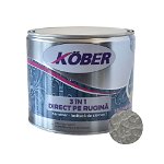 Vopsea alchidica pentru metal Kober 3 in 1 Hammer,interior/exterior, argintiu, 2.5 l, Hammer