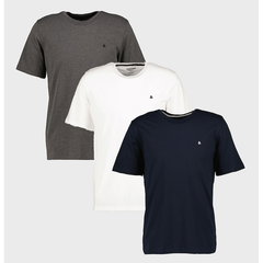Set de tricouri din bumbac - 3 piese, Jack Jones Set de tricouri din bumbac - 3 piese, Jack Jones