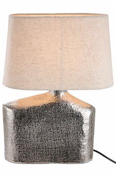 Lampa Veladora, aluminiu, crem argintiu, 25x6x28 cm, GILDE