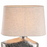 Lampa Veladora, aluminiu, crem argintiu, 25x6x28 cm, GILDE