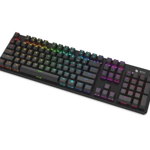 Tastatura gaming mecanica SPC Gear GK540 Magna, iluminare RGB, software macro, switch Kailh Blue, Negru