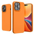 Husa Kwmobile pentru Apple iPhone 14 Pro Max, Silicon, Portocaliu, 59078.150, kwmobile