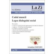 Codul muncii. legea dialogului social. act. 28.09.2021