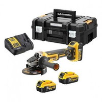 Dewalt Polizor unghiular Dewalt DCG405P3-QW, 18 V, 125 mm diametru disc, Putere 800W, Viteza 9000 RPM, M14 sistem prindere, aparatoare fara cheie, cheie disc, valiza depozitare, 3 acumulatori 5 Ah, incarcator, Dewalt