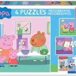 Puzzle Educa Progresiv - Peppa Pig, 12/16/20/25 piese