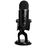 Microfon Blue Yeti profesional, USB, pentru Podcast, YouTube, Skype, inregistrare si streaming, PC, Mac, Negru