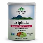 ORGANIC INDIA Triphala | Digestie & Detoxifiere Colon, Pudra 100g, 