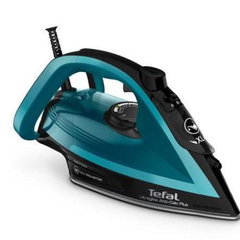 Tefal Fier de calcat cu abur Tefal FV6832E0, Rezervor de apa 0,27 l, Abur continuu 50 g/min, 2800 W, Negru-Albastru, Tefal Tefal Fier de calcat cu abur Tefal FV6832E0, Rezervor de apa 0,27 l, Abur continuu 50 g/min, 2800 W, Negru-Albastru, Tefal