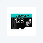 Card de memorie ADATA Premier, MicroSDXC, 128GB, UHS-I, Class 10, U3 + Adaptor microSD, ADATA