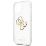 Husa Guess GUHCP13SKS4GGO compatibila cu iPhone 13 Mini, 4G Gold Charms, Transparent
