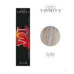 Vopsea crema pentru par VDT Trinity Haircare 0/81 Argint, 60 ml, Trinity VDT