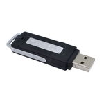 Memorie USB Spion Techstar® U-Disk B2, 8GB, Microfon Integrat, Inregistrare Automata, Acumulator, Alimentare USB, Techstar