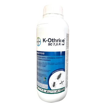 K-Othrine Flow 1L insecticid contact/ ingestie, Bayer (muste, tantari, gandaci de bucatarie, plosnite, furnici, purici, cariul alimentelor, gandacul fainii, gandacul de tutun), Bayer
