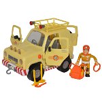 Masina Simba Fireman Sam, Toms 4x4 cu 1 figurina si accesorii, Simba