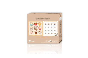Puzzle din plastic Pintoo - Calendar Showpiece - Coffee Time, 200 piese (H1707), Pintoo