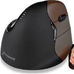 Mouse Evoluent Vertical Mouse 4 Small VM4SW, Optic, USB, Wireless, 2800 DPI, 7 butoane, Negru-Maro, Evoluent
