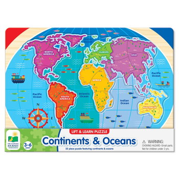 Puzzle - Sa Invatam Continentele Si Oceanele, The learning journey