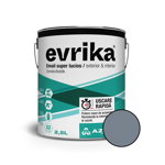 Email alchidic Evrika S5002, pentru metal/lemn/zidarie, interior/exterior, gri, 2.5 L, Evrika