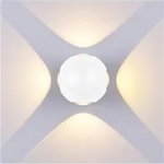 Lampa LED Perete Rotund 4 Diods Corp Alb 4W Alb Neutru, Optonica