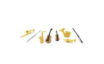 Instrumente muzicale - Safari Toob - Set 8 figurine