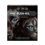 PESS Flea-Kil Zgarda antiparazitara caini si pisici medii 60 cm + Bio Sampon pentru caini, hidratant si regenerant 200 ml, PESS