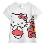 Original Marines, Tricou de bumbac cu Hello Kitty, Alb/Corai