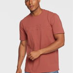 Guess, Tricou cu logo in relief pentru fitness, Verde deschis