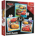 Puzzle Disney Cars 3 in 1 - 20, 36 si 50 piese, Trefl