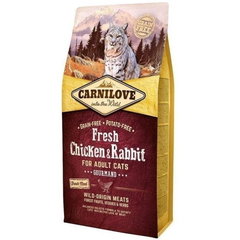 Hrana uscata pentru pisici Carnilove Fresh cu pui  iepure 2 kg, CARNILOVE