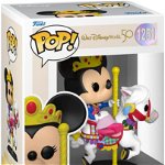Pop! Walt World 50th Anniversary S3 Minnie Mouse Pe Caruselul Regal Făt Frumos 9 CM 