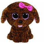 TY - Jucarie din plus Catel Maddie , Boos , 24 cm, Maro