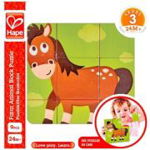 Puzzle Ferma animalelor, 9 piese, HAPE, 