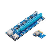 Riser AK-CA-64 PCI-E 1x - 16x AK-CA-64 USB 3.0 6-pin SATA 009s, AKYGA