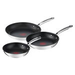 Tigăi 3 buc. din inox  Duetto+ – Tefal