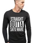 Bluza barbati neagra - Straight Outta Satu Mare, L