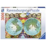 Ravensburger - Puzzle Harta antica, 3000 piese