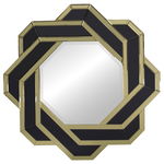 Oglinda rotunda Silvia gold – Ø80 cm, 