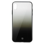 Carcasa Sticla iPhone XS Just Must Glass Gradient White-Black, Just Must