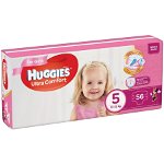 Scutece Huggies Ultra Comfort Mega Pack 5,Girl, 12-22 Kg, 56 buc, Huggies