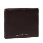 Portofel din Piele naturala Tommy Hilfiger AM0AM08118-0HE, Maro